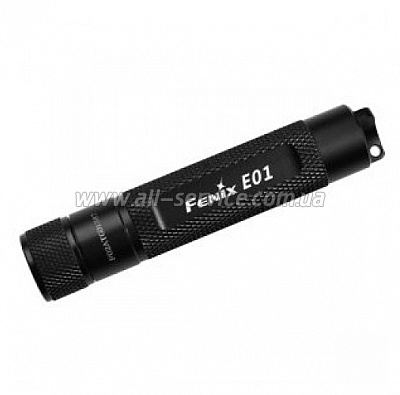 Фонарь Fenix E01 черный 10 лм, 1хААА Фонарь Fenix E01 черный 10 лм, 1хААА
