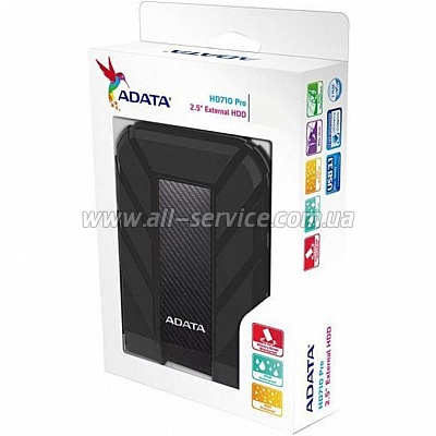  ADATA 2.5 USB 3.1 5TB HD710P Durable Black (AHD710P-5TU31-CBK)