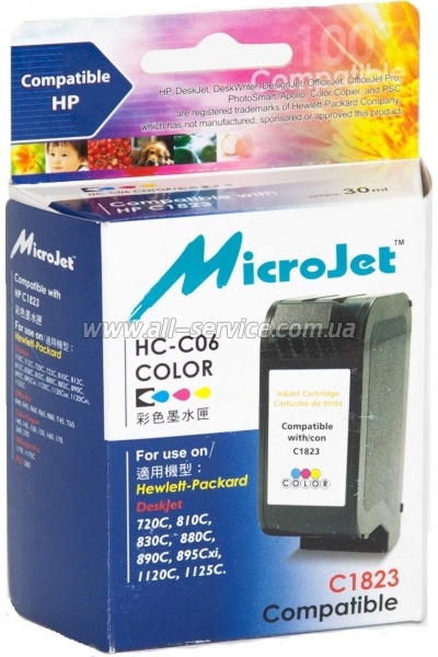 �������� MicroJet �23 HP DJ7xx/ 880/ 890/ 895/ 1120 ������ C1823D color (HC-C06)