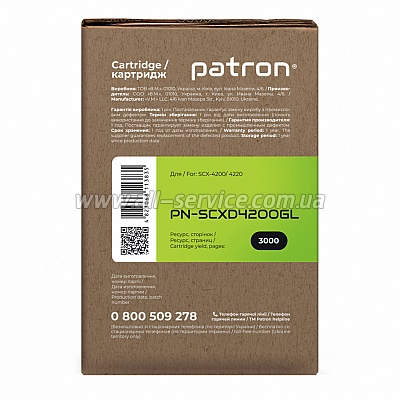  Patron Green Label Samsung SCX-D4200A (PN-SCXD4200GL)