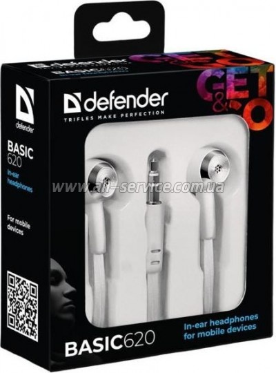 �������� Defender Basic-620 White (63625)