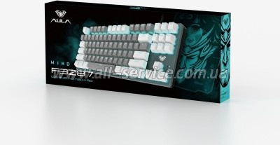  Aula F3287 Keycap KRGD Blue USB UA White/Grey (6948391240688)