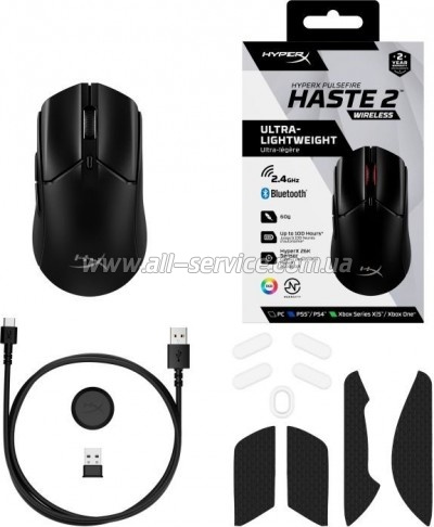  HyperX Pulsefire Haste 2 Wireless Black (6N0B0AA)