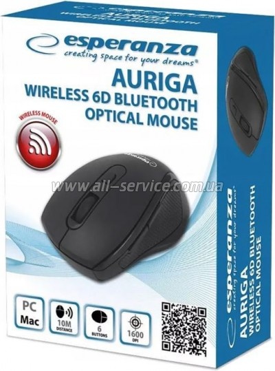  Esperanza Auriga 6D Bluetooth Black (EM128K)