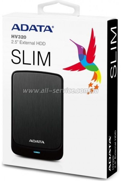  1TB ADATA 2.5 USB 3.1 HV320 Black (AHV320-1TU31-CBK)