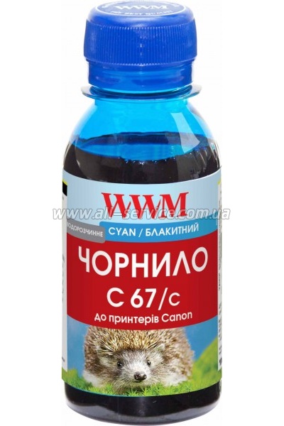 Чернила WWM для Canon IPF-107С 100г Cyan Водорастворимые (C67/C-2) Чернила WWM для Canon IPF-107С 100г Cyan Водорастворимые (C67/C-2)