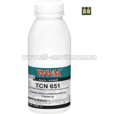  +  WWM Canon MF651Cw/ MF655Cdw/ MF657Cdw/ Canon 067  40 Black (TC-Can067Bk-40-WWM)