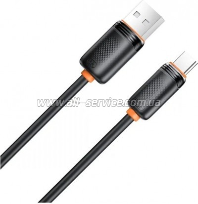 ���� ������ USB 2.0 AM to USB-C 1.0m 3A black XO (NB302-AC.black)