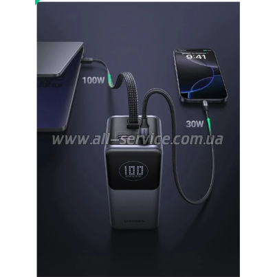 ������� ������������� Ugreen 20000mAh PD 130W Space gray (PB723 55365B)