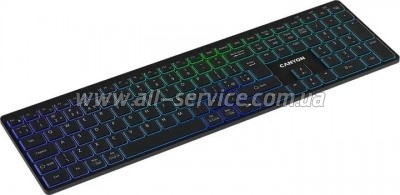  Canyon HKB-W11 Slim Dual Mode Wireless/Bluetooth RGB UA Black (CNS-HBTK11B)