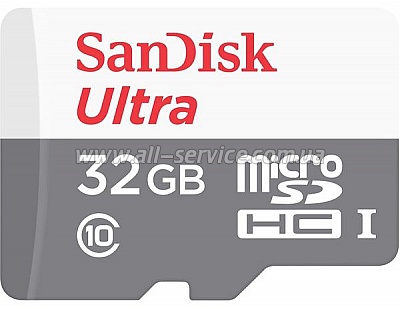   SanDisk 32GB microSDHC C10 UHS-I Ultra (SDSQUNS-032G-GN3MN)