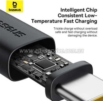 ���� ������ USB AM to USB-C 2.0m 60W black/gold Baseus (P10377802U01-02)