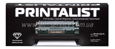 Картридж PRINTALIST HP LJ M107a/ 135w/ 137fnw аналог W1106 (HP-W1106-PL) Картридж PRINTALIST HP LJ M107a/ 135w/ 137fnw аналог W1106 (HP-W1106-PL)