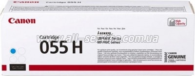 �������� Canon 055H Canon i-sensys MF742Cdw/ MF744Cdw/ MF746Cx/ LBP663Cdw/ LBP664Cx Cyan (3019C002)