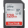   SanDisk 128GB SDXC C10 UHS-I R100MB/s Ultra (SDSDUNR-128G-GN6IN)