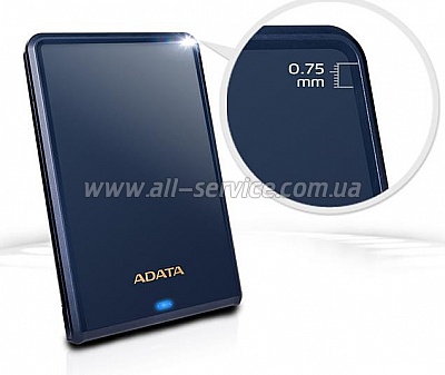  ADATA 2.5 USB 3.0 1TB HV620S Slim Blue (AHV620S-1TU3-CBL)