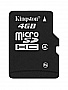   4GB KINGSTON microSDHC class 4 + 2  (SDC4/4GB-2ADP)