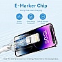 ���� ������ USB-C to Lightning 1.0m PD27W PVC blue Vention (LAKSF)
