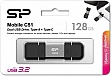  Silicon Power USB 128G SILICON POWER usb3.2+TypeC Mobile C51 (SP128GBUC3C51V1S)