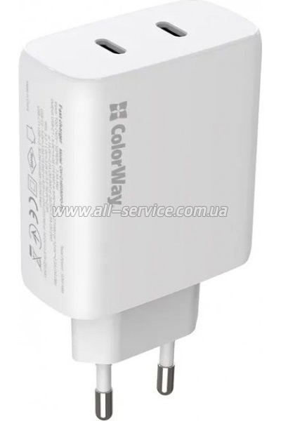 �������� ������� ColorWay GaN Mini 50W white (CW-CHS050PD-WT)