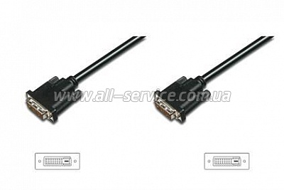 Кабель ASSMANN DVI-D dual link AM/AM black (AK-320108-020-S)