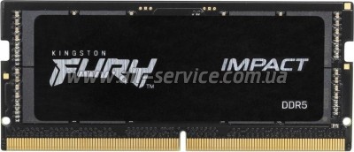     SoDIMM DDR5 64GB (2x32GB) 4800 MHz FURY Impact Kingston Fury (ex.HyperX) (KF548S38IBK2-64)