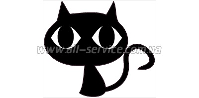 Наклейки на авто 037 ЧЕРНАЯ КОШКА, 9*10см Наклейки на авто 037 ЧЕРНАЯ КОШКА, 9*10см