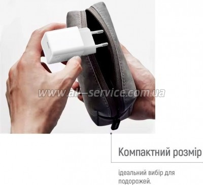 �������� ���������� ColorWay GaN Mini 65W PD Port PPS USB-C white (CW-CHS049PD-WT)