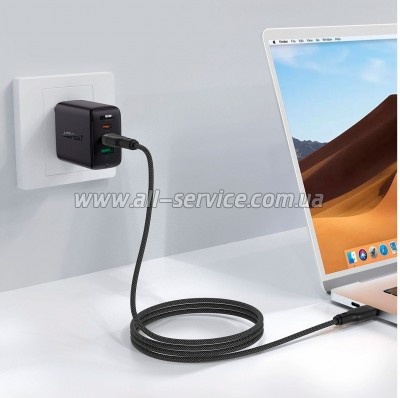 ���� ������ USB-C to USB-C 1.2m 3A C8-03 Acefast (6974316282716)