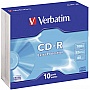 Диск Verbatim CD-R 700 MB/80 min 52x Slim 10шт (43415) Extra