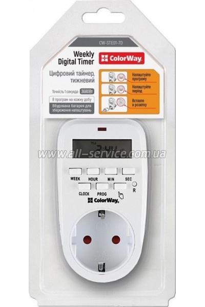 ������-������� ColorWay 16A/ 3680W 7D (CW-STE01-7D)