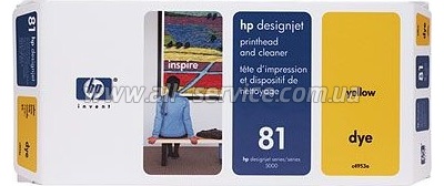 Печатающая головка HP №81 Dye&Cleaner DesignJ5000/ 5500 yellow C4953A Печатающая головка HP №81 Dye&Cleaner DesignJ5000/ 5500 yellow C4953A