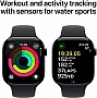 - Apple Watch Series 10 GPS 46mm Jet Black Aluminium Case with Black Sport Band - S/M (MWWP3QH/A)