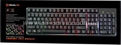  REAL-EL 7011 Comfort Backlit Black