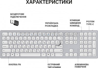  OfficePro SK1550 Wireless White (SK1550W)