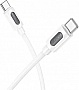 ���� ������ USB-C to USB-C 1.0m 60W silicone BX114 Structure white BOROFONE (6941991116919)