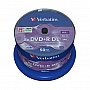  Verbatim DVD+R 8.5 GB/240 min 8x Cake Box 50 (43758) Double Layer