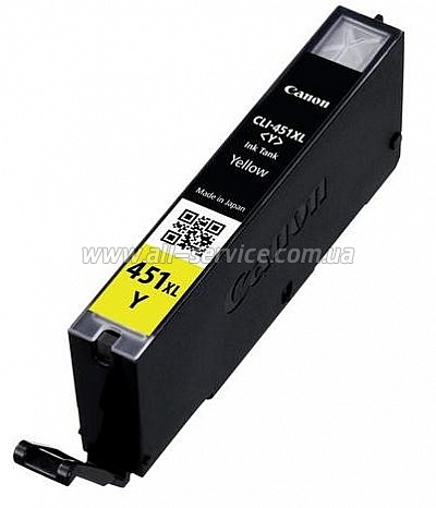  Canon CLI-451Y XL PIXMA MG5440/MG6340 Yellow (6475B001)