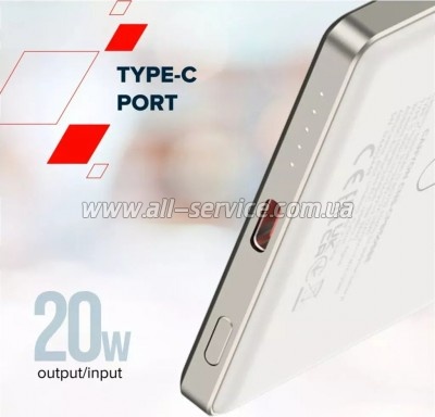 ������� ������������� Canyon 5000mAh OnPower 505 slim Magsafe Beige (CNS-CPB505BE)