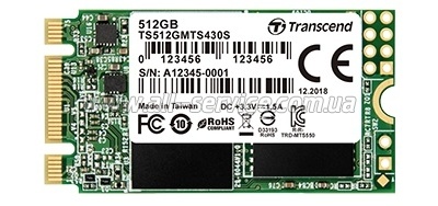 SSD  M.2 Transcend MTS830S 256GB 2242 SATA 3D TLC (TS256GMTS430S)