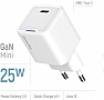 �������� ������� ColorWay GaN Mini 25W PD Port PPS USB-C white (CW-CHS052PD-WT)