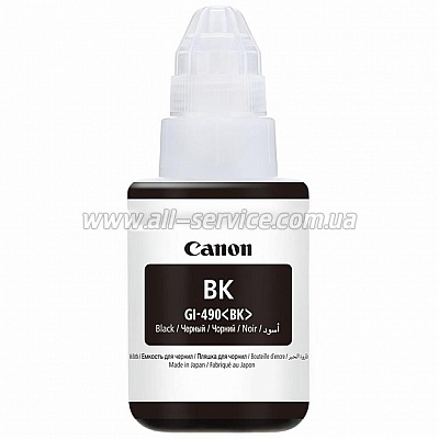  Canon GI-490 PIXMA G1400/ G2400/ G3400 Black (0663C001)