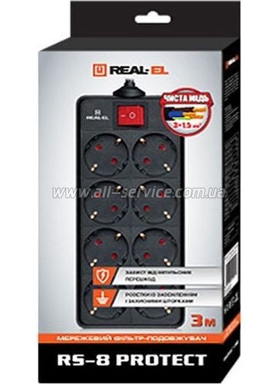 ������� ������ REAL-EL REAL-EL RS-8 PROTECT 1.8� black (EL122300021)