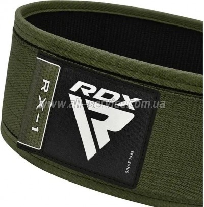   RDX RX1 Weight Lifting Belt Army Green XL (WBS-RX1AG-XL)