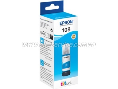 ��������� Epson 108 EcoTank L8050/ L18050 Cyan (C13T09C24A)