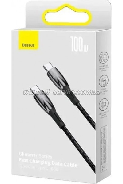 ���� ������ USB-C to USB-C 1.0m 100W black Baseus (CADH000701)