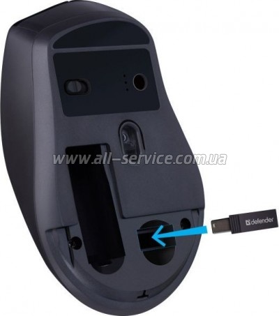  Defender Effect X MS-095 Wireless Black (52095)