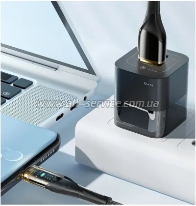 ���� ������ USB 2.0 AM to USB-C 1.0m 7A black Essager (EXCT-XJ01-P)