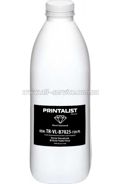Тонер PRINTALIST Xerox VersaLink B70325/ B7030/ B7035 бутль 720г (TR-VL-B7025-720-PL) Тонер PRINTALIST Xerox VersaLink B70325/ B7030/ B7035 бутль 720г (TR-VL-B7025-720-PL)