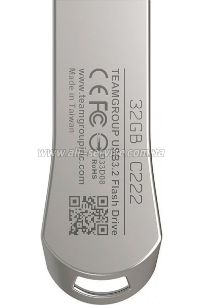  Team 32GB C222 Silver USB 3.2 (TC222332GS01)